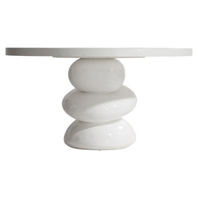 Navar Round Pine Wood Dining Table