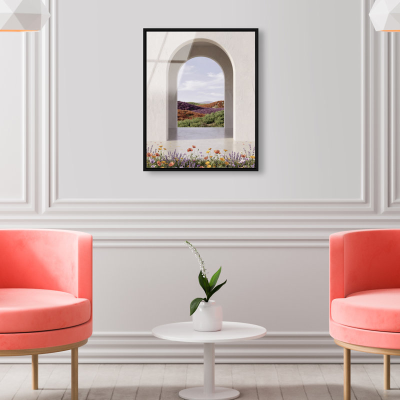 Window to Paradise High-Gloss Frameless Acrylic Glass Wall Art Landscape & Nature Print by Oliver Gal, Ready to Hang, 16 x 20