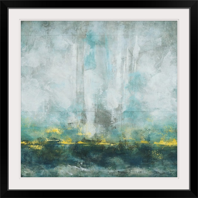 «Aqua Blu» par Silvio, reproduction d'art, H 30 po x l 30 po, Toile