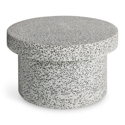 Hunky Dory Round Concrete Outdoor Coffee Table , 24'' in. W 24'' in. D