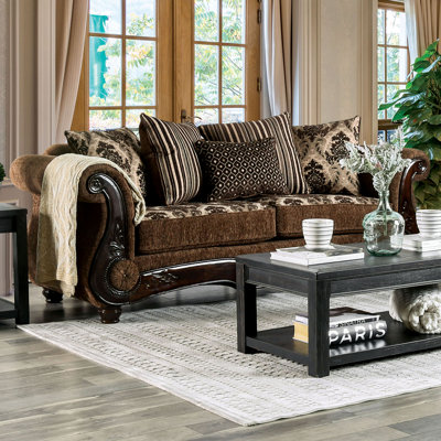 Alanis Rolled Arm Sofa with Reversible Cushions