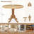 Arush Round Solid Wood Dining Table-810479489