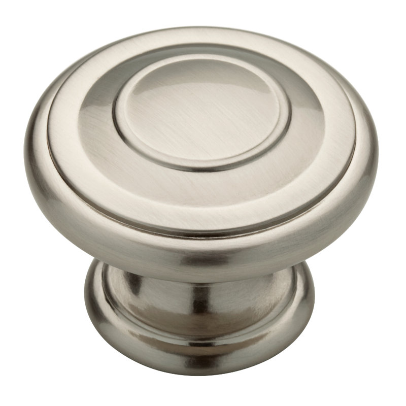 Poignée champignon individuelle, Nickel satiné, 1.75"