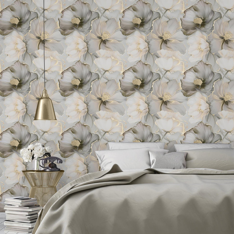 10.05m x 53cm Matte Wallpaper Roll, Grey
