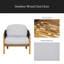 Fauteuil club d'extérieur en bois-695955179
