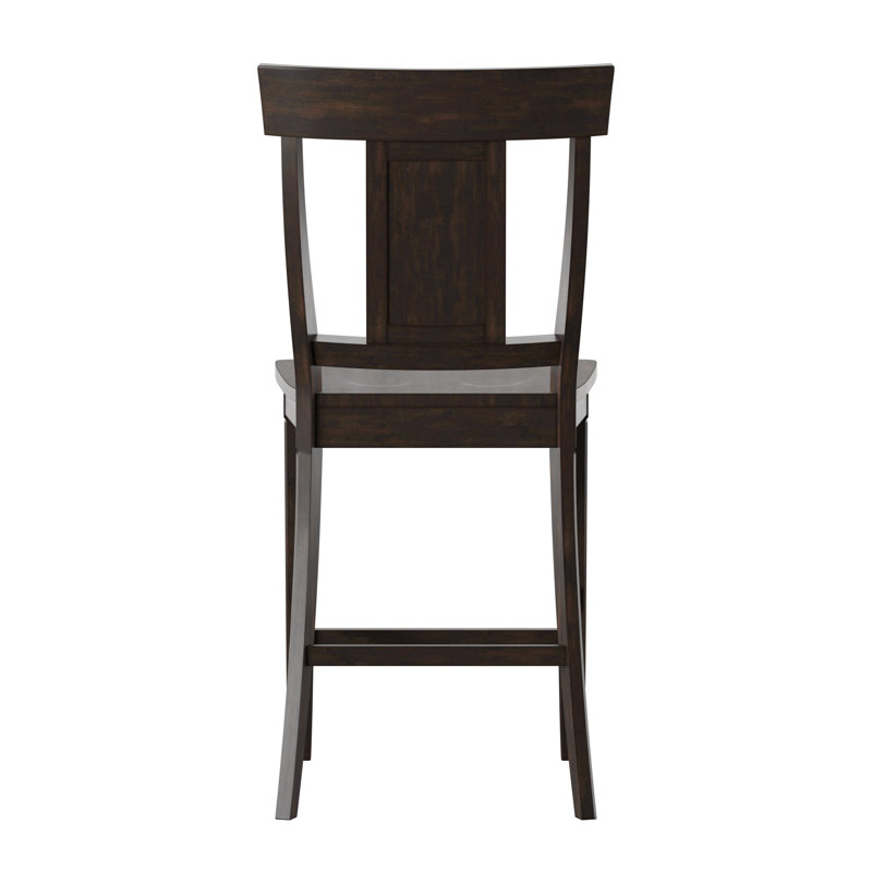 Extendable Dining Set, Antique Black, Counter Stool (24.21" Seat Height)