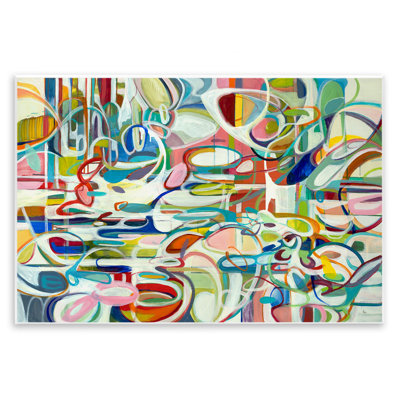 Art mural rond à motif géométrique par Lisa Ridgers