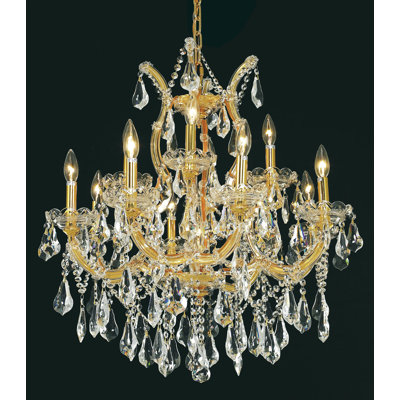 Stockard 13 - Light Glass Tiered Chandelier