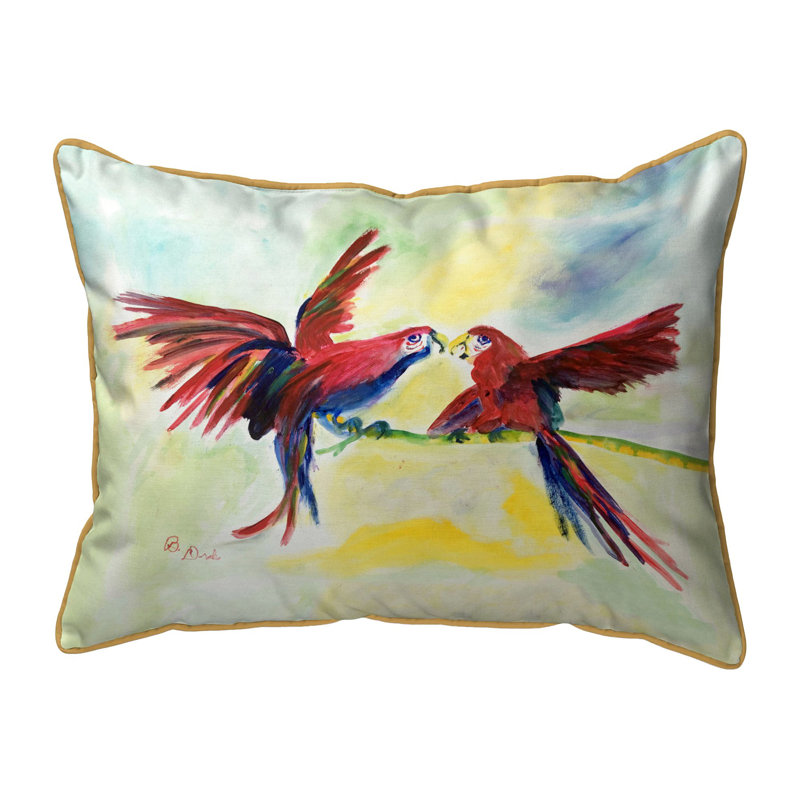 Coussin intérieur / extérieur Parrot Gossip, 16 po x 20 po