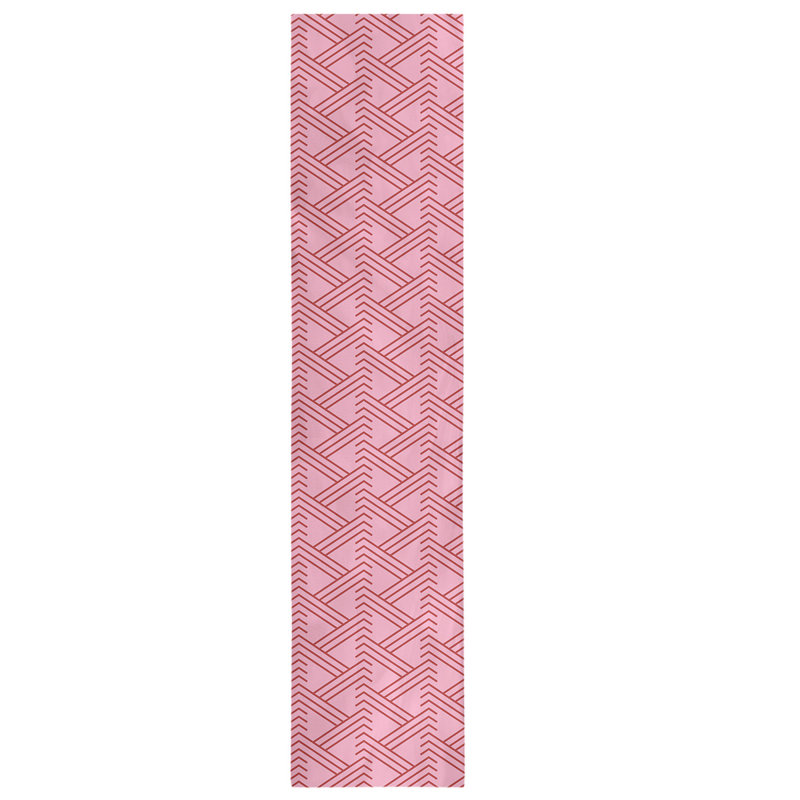 Chemin de table fêtest hol, L 90 po x l 16 po, Rose / rouge foncé, Mélange de coton