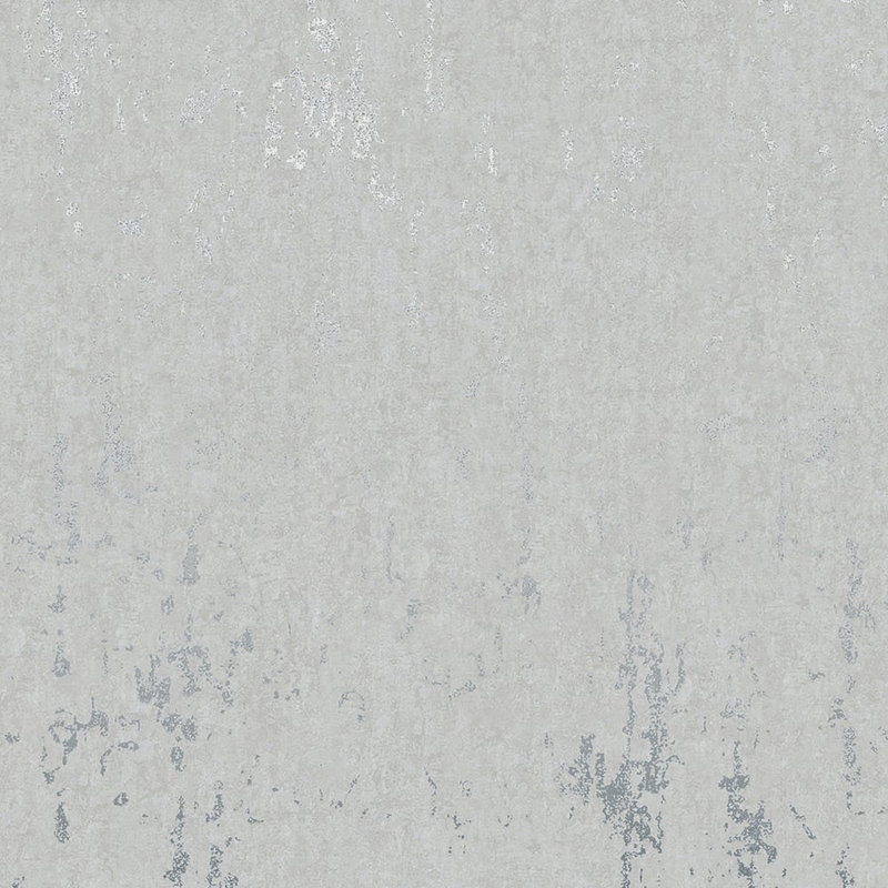 City Romance Collection Metallic Concrete Wallpaper Roll, Grey