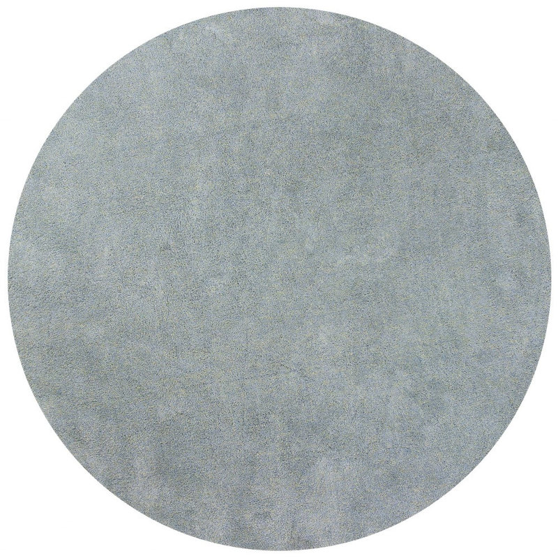 Tapis bleu à poils longs Bribie, Tapis de couloir 2 pi 3 po x 7 pi 6 po