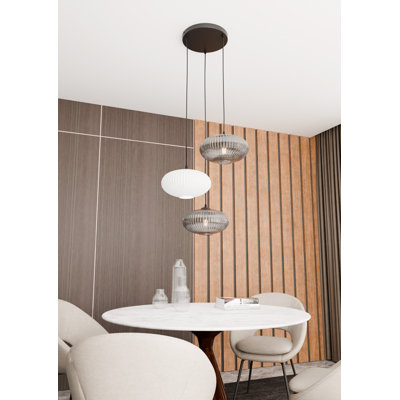 Samyiah 3 - Light Matte Black Pendant