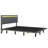 Floating Bed With Sensor LED Lights And Height-Adjustable Headboard, Vertical Channel Design-1409784919-1409784917