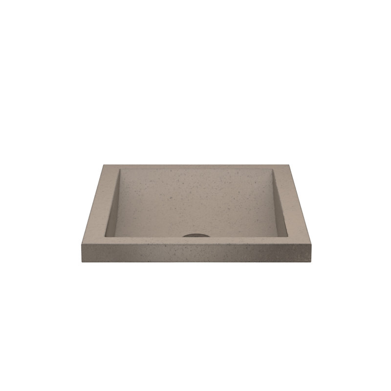 NativeStone Handmade Rectangular Undermount Bathroom Sink, Earth