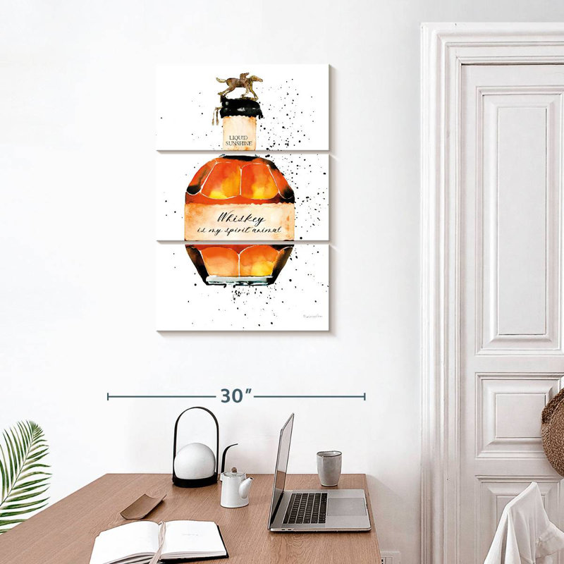 Yarlin Whiskey Is My Spirit Animal, H 32 po x l 20 po