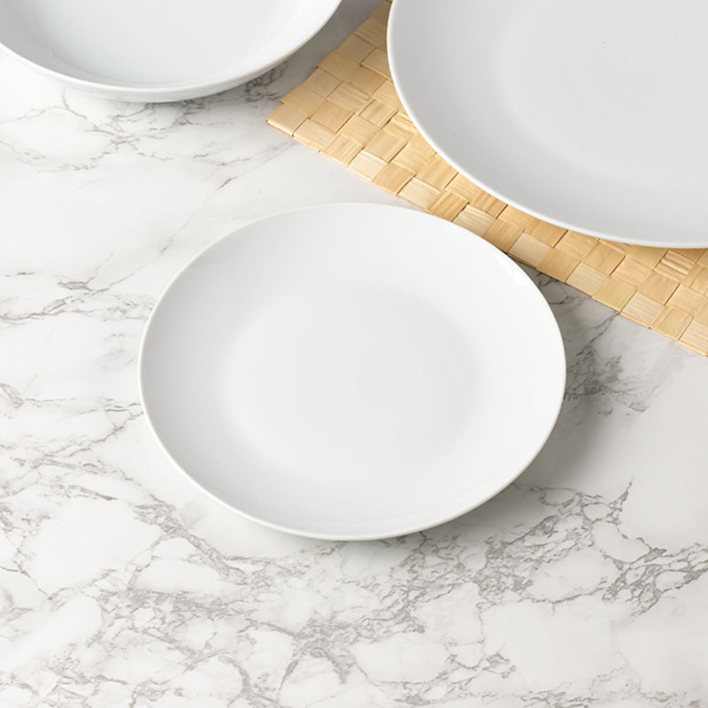 Waterside 18pc Everyday Round White Porcelain Dinner Set