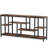 70.9" Extra Long Industrial Console Table, 3-Tier Sofa Table Behind Couch With Storage Shelves, Narrow Entryway Hallway Accent Table For Living Room, Rustic Brown