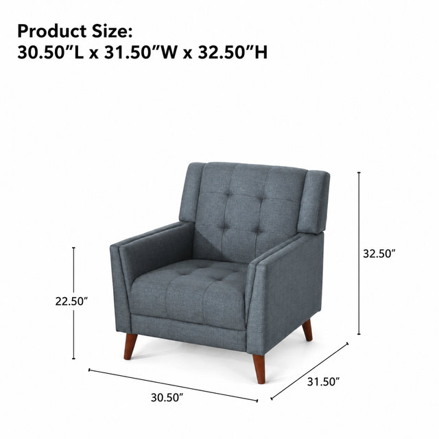 Fauteuil rembourré Mid-Century