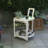 Wood 2-Tier Rolling Storage Cart