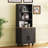 Storage Cabinet with Adjustable Shelves, 5 Tier Bookshelf with Drawer-1134469716