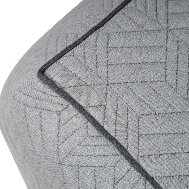 Surbit 60cm Wide Square No Pattern Pouf Ottoman