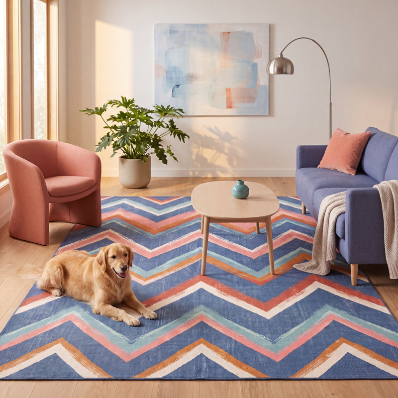 Tapis lavable Herbrobert, Tapis de couloir 2 pi 7 po x 13 pi 1 po