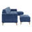 110" L-Shape Convertible Sectional Sofa Couch With Movable Ottoman, Convenient Storage Pockets, Velvet Upholstery Sofa-1248554591