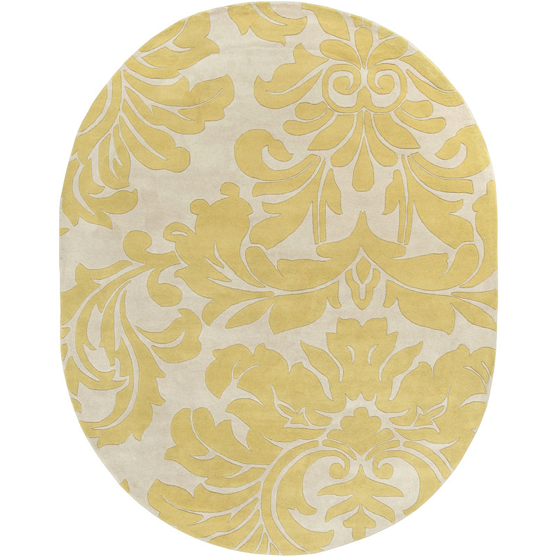 Elsberry Wool Floral Indoor Rug, Oval 8' x 10'