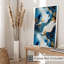 Abstrait bleu, coups de pinceau, reproduction d'art moderne sans cadre-2095656224