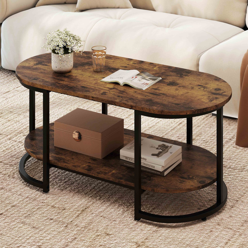 Coffee Table with Storage, Brown