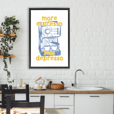 Plus de cadre flottant espresso minimal, conçu par JJ Design House LLC
