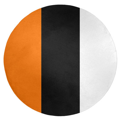 Tapis orange/noir