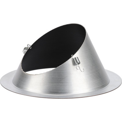6" Recessed Sloped Ceiling Step Baffle Trim For 6" Housing