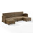4 - Person Modular Patio Conversation Set with Cushions-647425322-647425323
