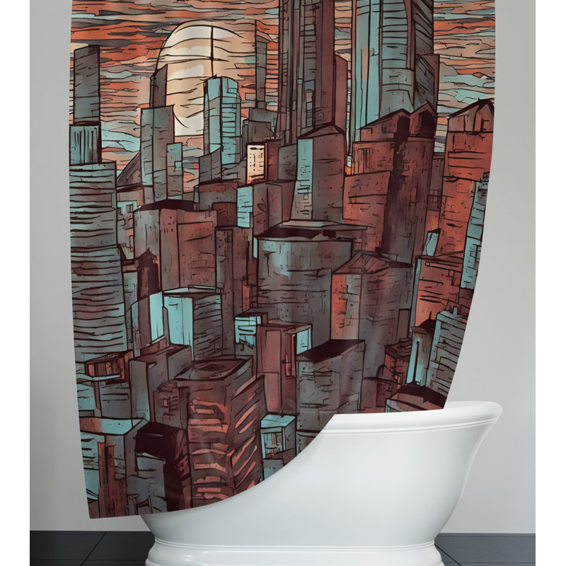 Rideau de douche Ensor, H 72 po x l 70 po
