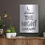 «All Around The Night II» par Lettered & Lined, art mural en métal, 12 po x 16 po