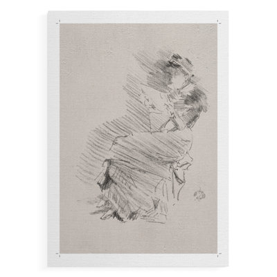 Vintage Sketch XLII -Canvas Print Only - NOT FRAMED