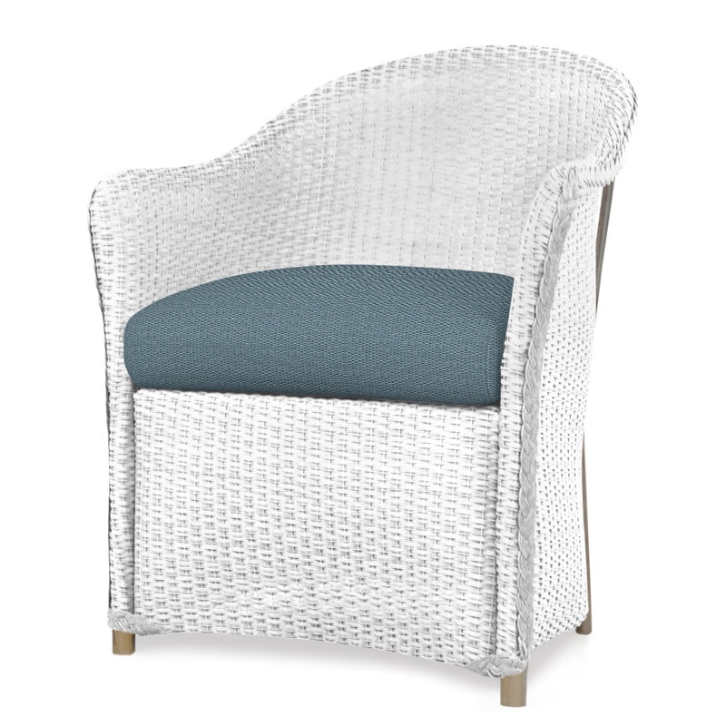 Weekend Retreat Outdoor Dining Armchair, White, Serene Spa