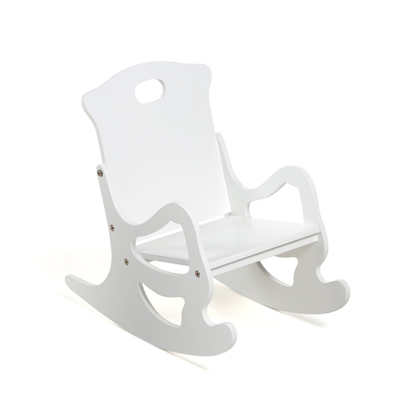 Chaise berçante Damore, Blanc