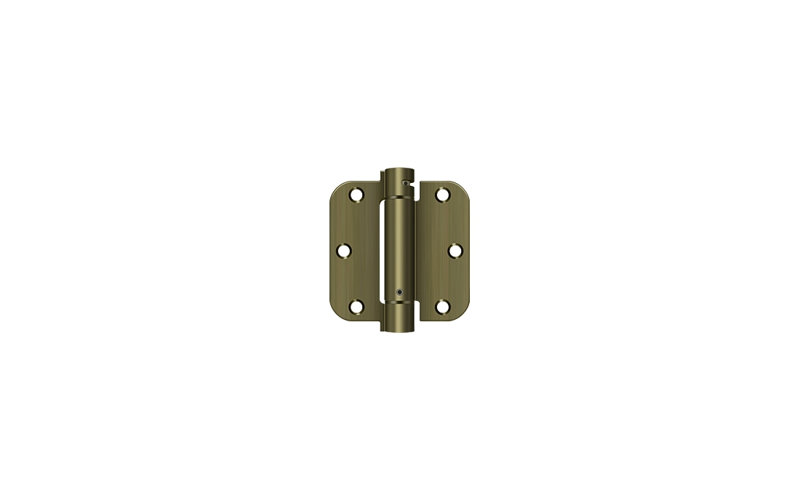 Steel Hinge, Antique Brass