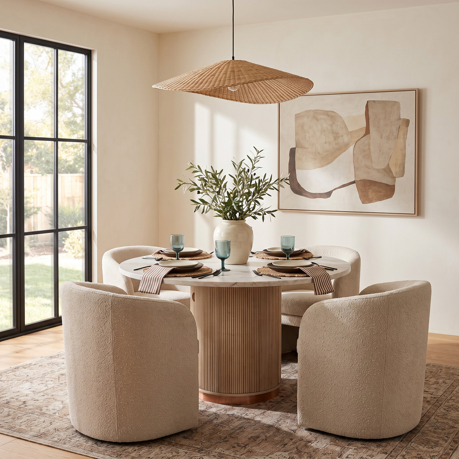 Zanzibar Mango Dining Table, 30" H x 48" W x 48" D