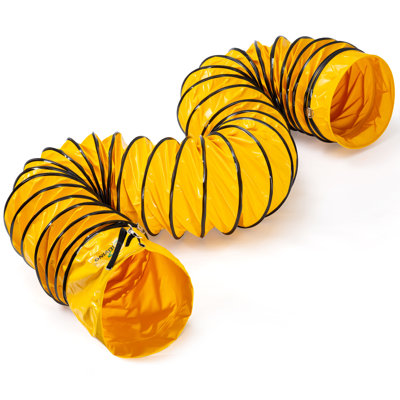 iLIVING ILG8VF12-5 Portable Ventilator Ducting Hose, 12" x 15.5 ft, Orange