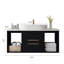 Meuble-lavabo mural de 39,4 po avec lavabo en céramique, tiroirs à fermeture en douceur et tablettes ouvertes-581354894