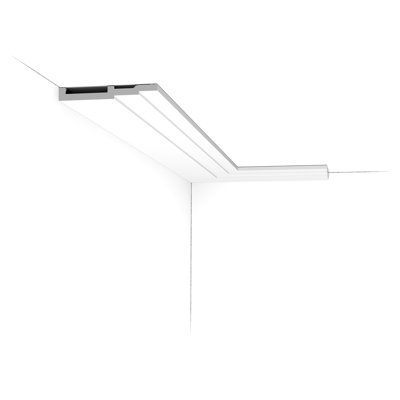 Plastic 4.75 in. W x 78.75 in. L Wall Base in