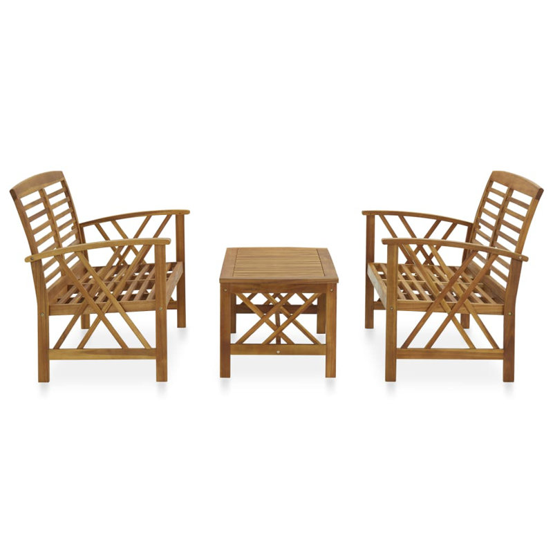 Amesti 4 - Person Patio Dining Set with Rectangular Table