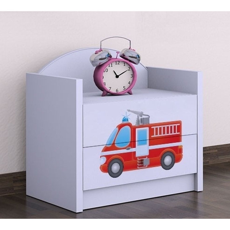 Skyler 2 Drawer Nightstand, White