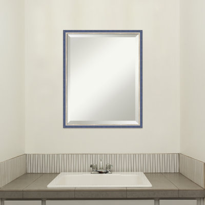 Earsie Solid Wood Rectangle Wall Mirror
