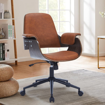 Modern Bentwood Swivel Task Chair