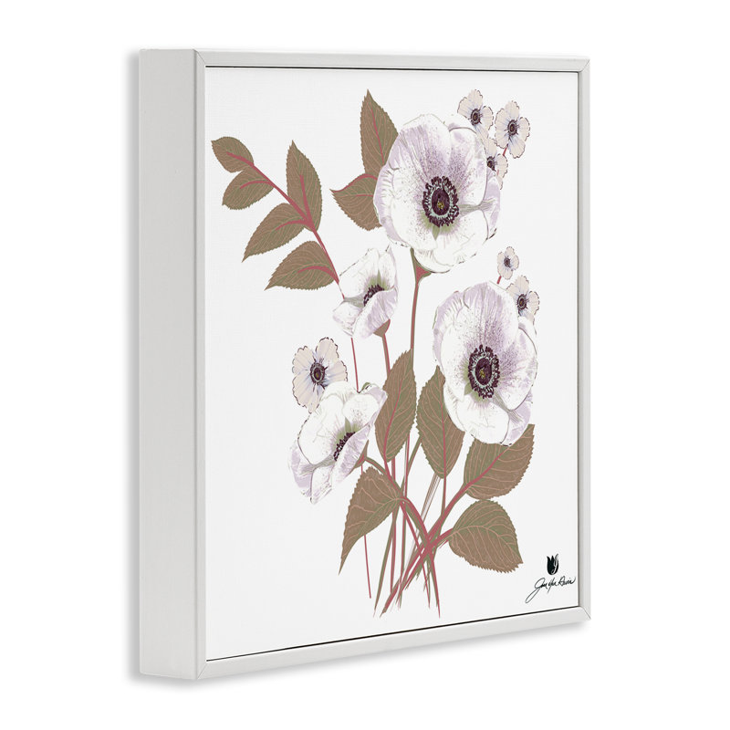 «Keeping You Close Flowers», estampe numérique encadrée, design par Joan Davis, H 17 po x l 17 po